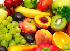 Fototapeta pltno 240 x 174, 46376140 - fruits and vegetables - ovoce a zelenina