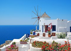 Fototapeta vliesov 100 x 73, 46516740 - Traditional architecture of Oia village at Santorini island in G