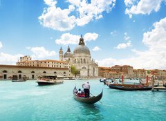 Fototapeta vliesov 100 x 73, 46564077 - Grand Canal and Basilica Santa Maria della Salute, Venice, Italy