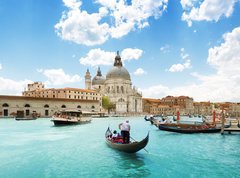 Fototapeta vliesov 270 x 200, 46564077 - Grand Canal and Basilica Santa Maria della Salute, Venice, Italy