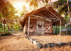 Fototapeta pltno 160 x 116, 46715842 - Tropical village