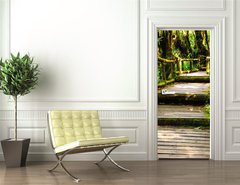 Samolepka na dvee flie 90 x 220, 46782463 - Wood walkway - Devn chodnk