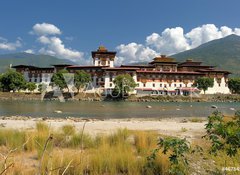Samolepka flie 100 x 73, 46784957 - Punakha Dzong, Bhutan