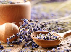 Fototapeta240 x 174  Pestle and mortar with lavender, 240 x 174 cm