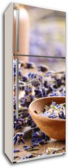 Samolepka na lednici flie 80 x 200  Pestle and mortar with lavender, 80 x 200 cm
