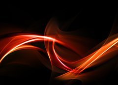 Fototapeta vliesov 200 x 144, 47122300 - Abstract red fractal waves