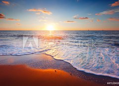 Samolepka flie 100 x 73, 47125419 - sunset and sea - zpad slunce a moe