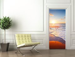 Samolepka na dvee flie 90 x 220  sunset and sea, 90 x 220 cm