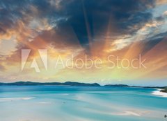 Fototapeta vliesov 100 x 73, 47173000 - Wonderful colors of Whitsunday Islands on winter season, Austral