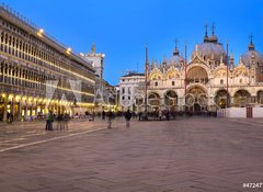 Fototapeta vliesov 100 x 73, 47247745 - Piazza San Marco - Venice by night