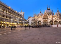 Fototapeta vliesov 200 x 144, 47247745 - Piazza San Marco - Venice by night