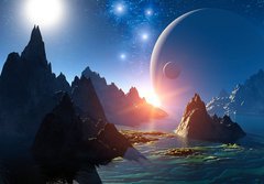 Fototapeta papr 184 x 128, 47248856 - 3D Fantasy landscape - 3D krajina Fantasy