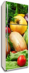 Samolepka na lednici fólie 80 x 200, 47250215 - fresh fruits and vegetables - čerstvé ovoce a zeleninu