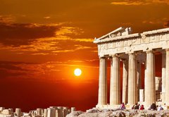 Samolepka flie 145 x 100, 47255004 - Parthenon temple on the Athenian Acropolis, Greece