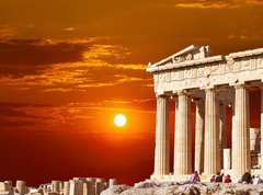 Samolepka flie 270 x 200, 47255004 - Parthenon temple on the Athenian Acropolis, Greece