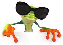Samolepka flie 200 x 144, 47270390 - Green frog