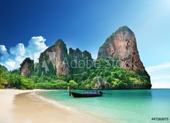 Fototapeta160 x 116  Railay beach in Krabi Thailand, 160 x 116 cm