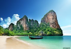 Fototapeta184 x 128  Railay beach in Krabi Thailand, 184 x 128 cm