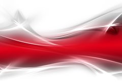 Fototapeta pltno 174 x 120, 47304678 - Abstract shine red fractal waves