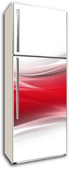 Samolepka na lednici flie 80 x 200, 47304678 - Abstract shine red fractal waves