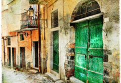 Fototapeta pltno 174 x 120, 47703584 - pictorial old streets of Italy