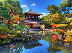 Samolepka flie 270 x 200, 47760997 - Ginkaku-ji  Temple in Kyoto