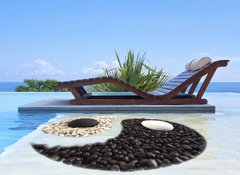 Fototapeta vliesov 100 x 73, 47893385 - piscine yin yang