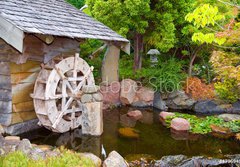 Fototapeta papr 184 x 128, 4796949 - Old Hut with Waterwheel