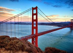 Fototapeta330 x 244  horizontal view of Golden Gate Bridge, 330 x 244 cm