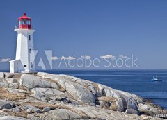 Samolepka flie 200 x 144, 48286286 - Peggy's Cove lighthouse, Nova Scotia, Canada.