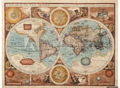 Fototapeta pltno 330 x 244, 48335566 - Old map (1626)