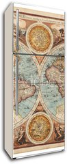 Samolepka na lednici flie 80 x 200  Old map (1626), 80 x 200 cm