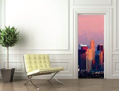 Samolepka na dvee flie 90 x 220  Los Angeles at sunset, 90 x 220 cm