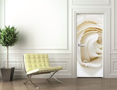 Samolepka na dvee flie 90 x 220  white rose, 90 x 220 cm