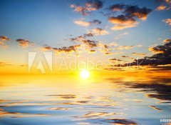 Fototapeta vliesov 100 x 73, 48898013 - Sky background and water reflection.