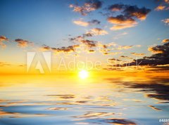 Samolepka flie 270 x 200, 48898013 - Sky background and water reflection. - Pozad oblohy a odraz vody.