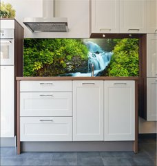 Fototapeta do kuchyn flie 180 x 60  Creek in forest, 180 x 60 cm