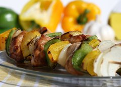 Fototapeta vliesov 200 x 144, 4909115 - Grilled Chicken Kebabs