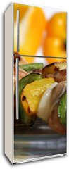 Samolepka na lednici fólie 80 x 200, 4909115 - Grilled Chicken Kebabs - Grilované kuřecí kebaby
