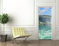 Samolepka na dvee flie 90 x 220  Niagara Falls aerial view, 90 x 220 cm