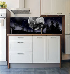 Fototapeta do kuchyn flie 180 x 60, 492013525 - moon, tree and starry sky