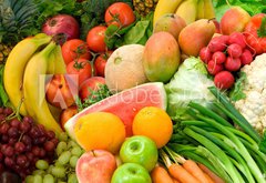 Fototapeta pltno 174 x 120, 4927653 - Vegetables and Fruits Arrangement