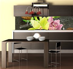 Fototapeta do kuchyn flie 260 x 60  Orchidea, 260 x 60 cm