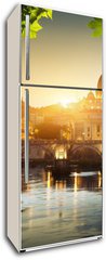 Samolepka na lednici flie 80 x 200, 49782926 - view on Tiber and St Peter Basilica in Vatican
