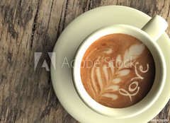 Fototapeta papr 160 x 116, 49909695 - Taza de caf   con dibujo