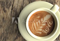 Fototapeta papr 184 x 128, 49909695 - Taza de caf   con dibujo