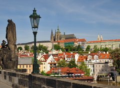 Fototapeta pltno 330 x 244, 50221241 - Prague, Charles bridge, Vltava river, St. Vitus cathedral