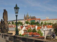 Fototapeta papr 360 x 266, 50221241 - Prague, Charles bridge, Vltava river, St. Vitus cathedral