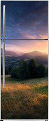 Samolepka na lednici fólie 80 x 200, 503264919 - Sunset in Zazriva - the village is located near the town of Žilina in Slovakia. The view from this place is amazing, you can see Veký Rozsutec in the background, this peak is located in Mala Fatra.
