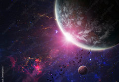 Fototapeta pltno 174 x 120, 50610051 - Beautiful space. Elements of this image furnished by NASA